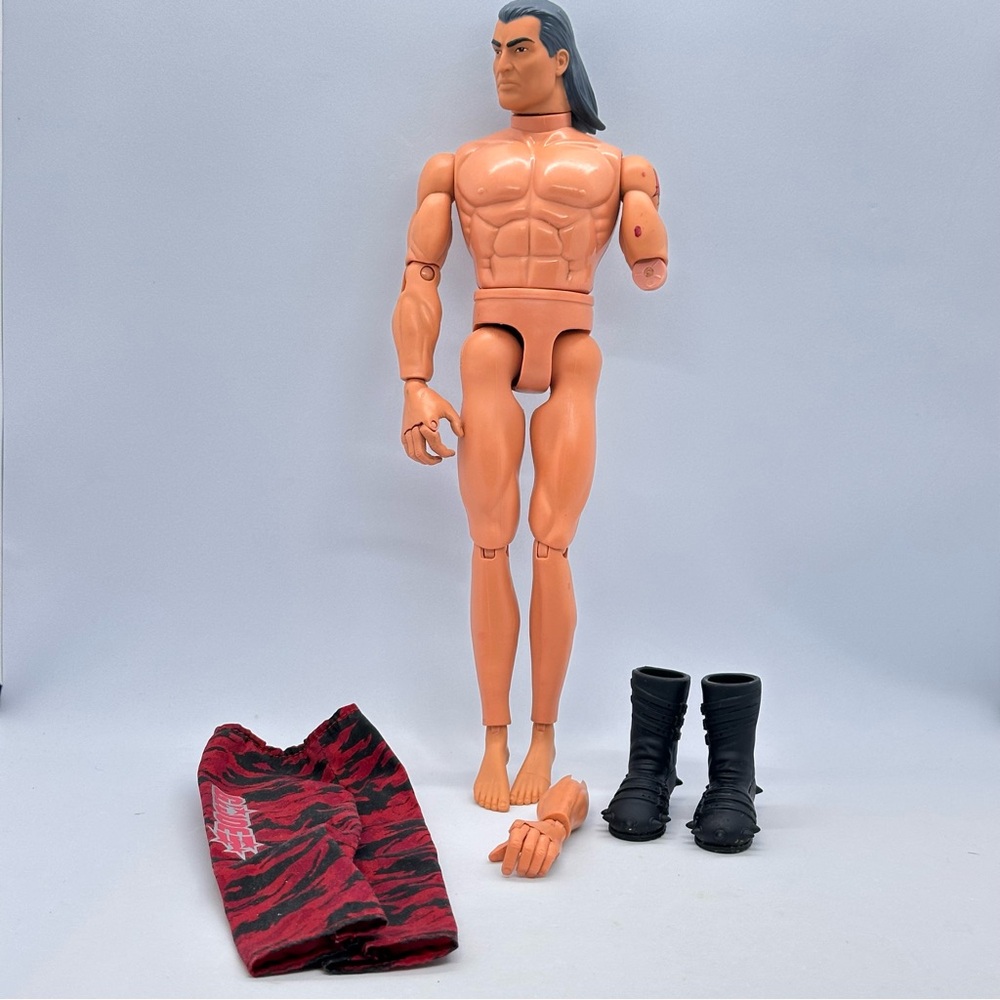 Vtg Hasbro 1996 GI JOE NUNCHUK Ninja Figure Pawtucket Pants Boots 11.25"  *READ*